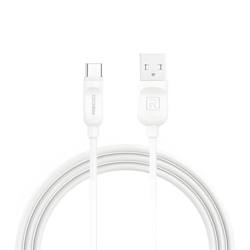 RECCI USB Type-C kábel 2.0 m, fehér - RCT-P200W