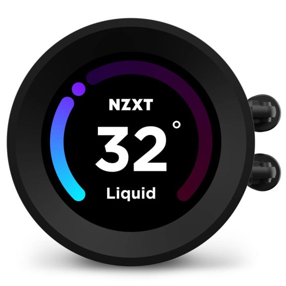 NZXT Kraken Elite 280 AIO vízhűtés, 280 mm, LCD kijelző, RGB, fekete - RL-KN28E-B1