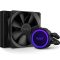 NZXT Kraken 120 fekete processzor vízhűtés RGB-világítású hűtőfejjel és 120 mm-es ventilátorral