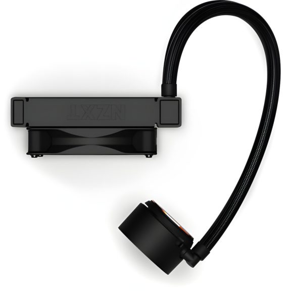 NZXT Kraken 120 fekete processzor vízhűtés RGB-világítású hűtőfejjel és 120 mm-es ventilátorral