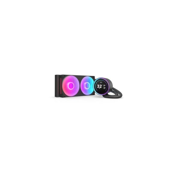 NZXT Kraken Elite 240 RGB V2 (2024) CPU vízhűtés, LCD kijelző, fekete -  RL-KR24E-B2