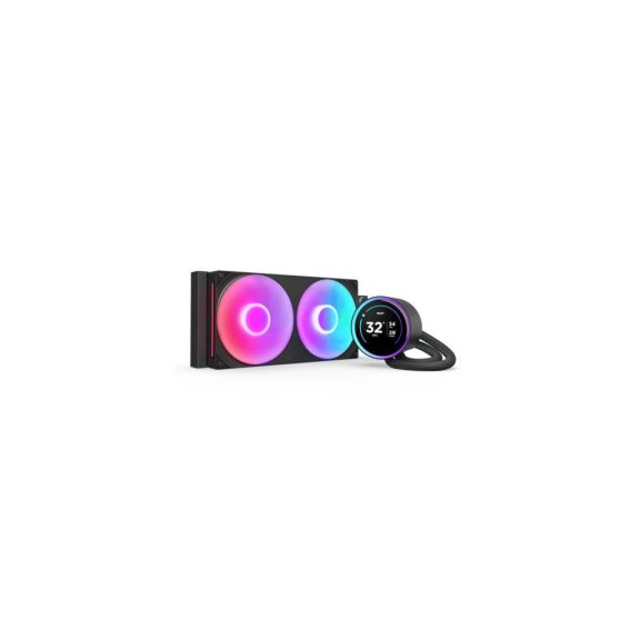 NZXT Kraken Elite 280 RGB V2 (2024) AIO vízhűtés, 280 mm, LCD kijelző, RGB, fekete - RL-KR28E-B2