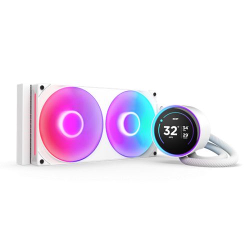 NZXT - Kraken Elite 280 RGB V2 - Vízhűtés - 280mm - Fehér - RL-KR28E-W2