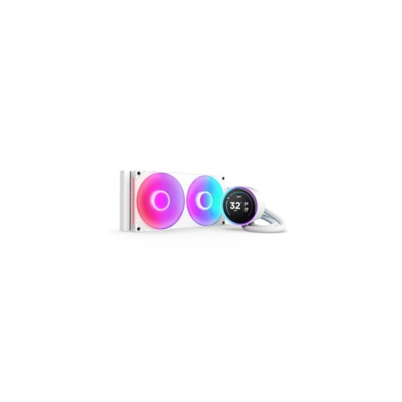 NZXT Kraken Elite 280 RGB V2 (2024) AIO vízhűtés, 280 mm, LCD kijelző, RGB, fehér - RL-KR28E-W2