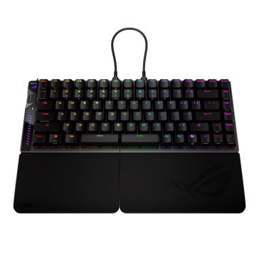 Asus ROG Falcata fekete 75% split gamer billentyűzet mágneses kapcsolókkal