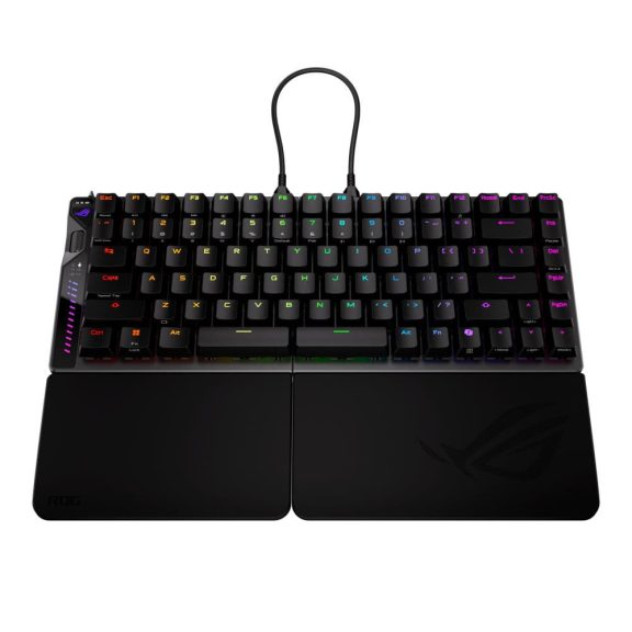 Asus ROG Falcata fekete 75% split gamer billentyűzet mágneses kapcsolókkal