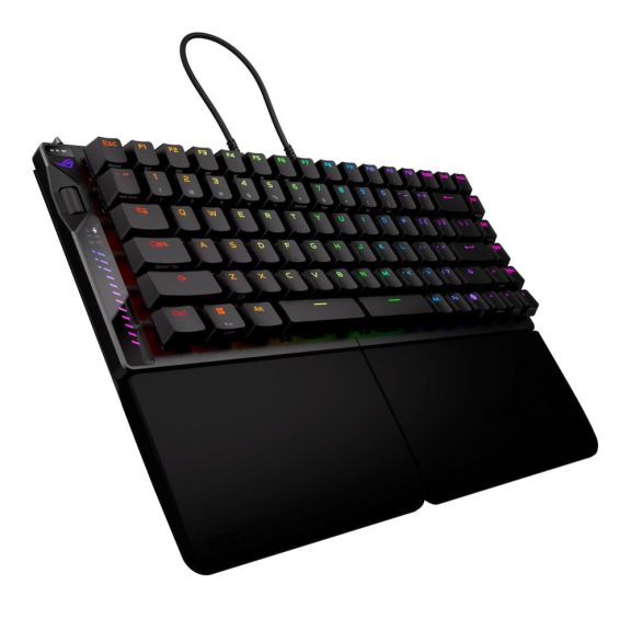 Asus ROG Falcata fekete 75% split gamer billentyűzet mágneses kapcsolókkal
