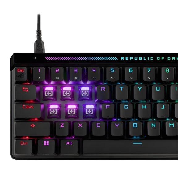 Asus ROG Falchion Ace HFX fekete vezetékes gamer billentyűzet US kiosztással