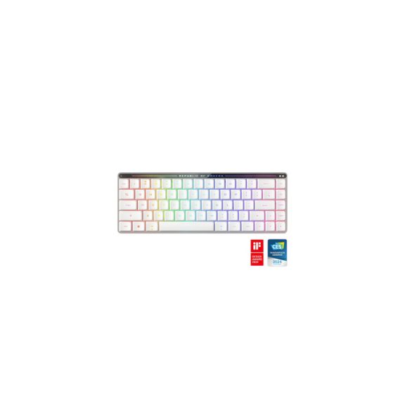 ASUS ROG Falchion RX Low Profile vezeték nélküli billentyűzet - Fehér HU /piros/