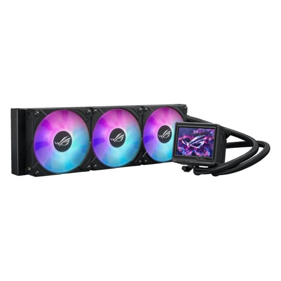 Asus ROG Ryujin III 360 ARGB Extreme fekete AIO CPU vízhűtő 3.5" LCD-vel és ARGB ventilátorokkal