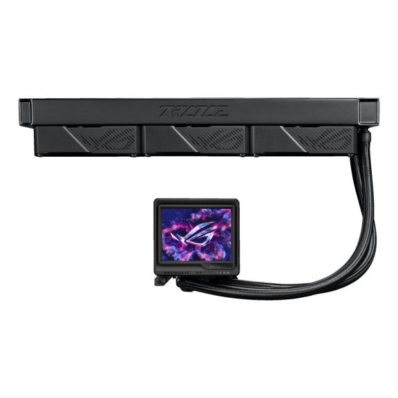 Asus ROG Ryujin III 360 ARGB Extreme fekete AIO CPU vízhűtő 3.5" LCD-vel és ARGB ventilátorokkal