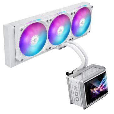   Asus ROG Ryuo IV SLC 360 ARGB folyadékhűtés, 6.67" AMOLED kijelző, ARGB ventilátorok, fehér