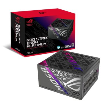 Asus ROG Strix 850W Platinum tápegység ATX 3.1, 80 Plus Platinum, PCIe 5.1 támogatással