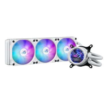 Asus ROG Strix LC III 360 ARGB LCD White Edition vízhűtés 2.1 hüvelykes IPS kijelzővel