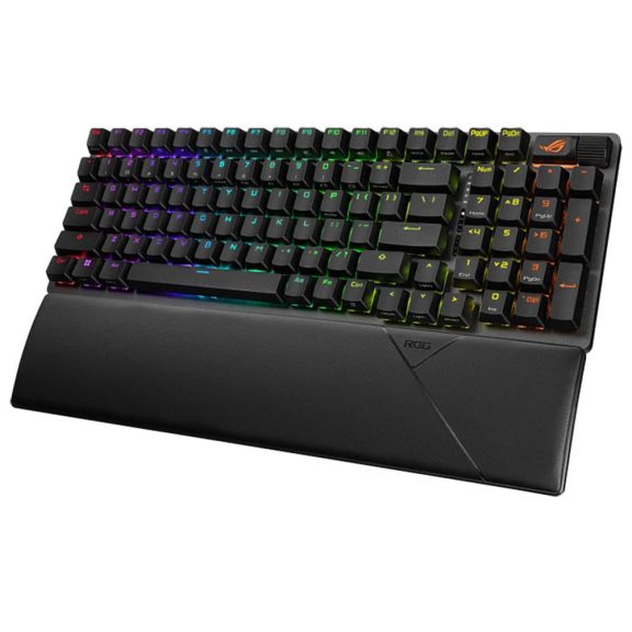 Asus ROG Strix Scope II 96 RX Wireless gamer billentyűzet UK kiosztással, fekete