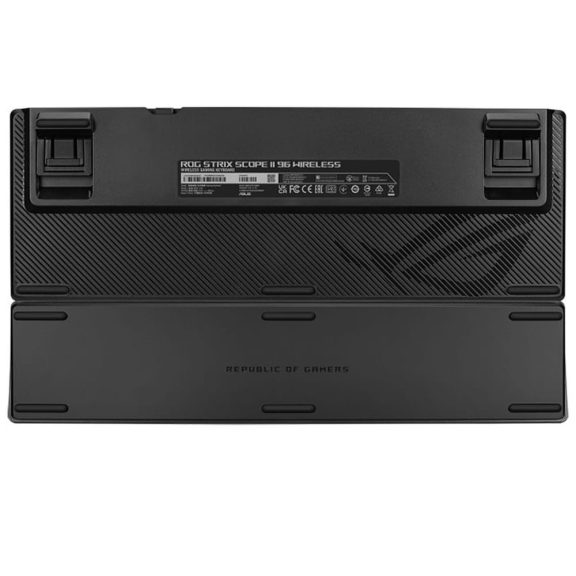 Asus ROG Strix Scope II 96 RX Wireless gamer billentyűzet UK kiosztással, fekete