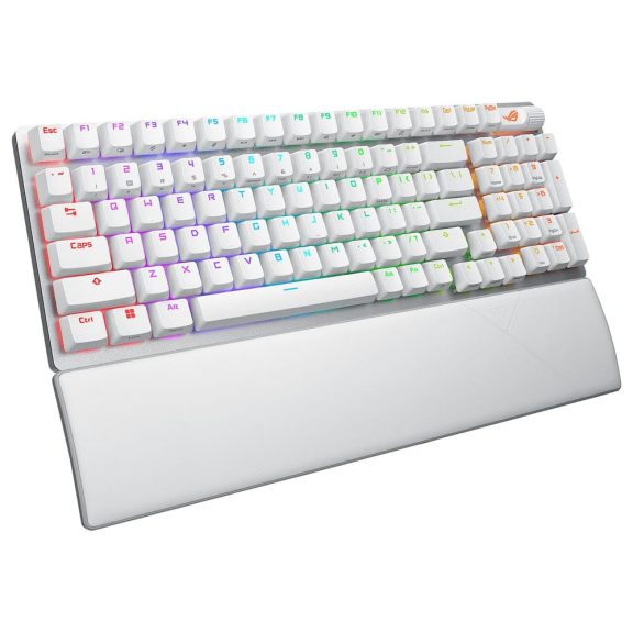 Asus ROG Strix Scope II 96 RX Wireless gamer billentyűzet UK kiosztással, fehér