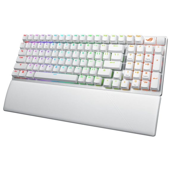 Asus ROG Strix Scope II 96 RX Wireless gamer billentyűzet UK kiosztással, fehér
