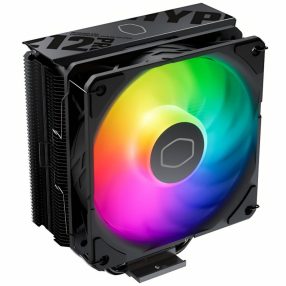 Cooler Master Hyper 212 Pro CPU léghűtő fekete színben, SickleFlow Edge 120 mm ventilátorral.