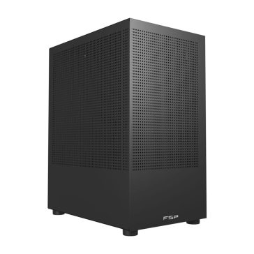 FSP S110 fekete mATX számítógépház mesh előlappal és USB3.0 porttal.  