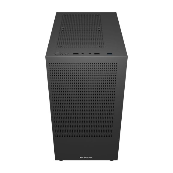 FSP S110 fekete mATX számítógépház mesh előlappal és USB3.0 porttal.  
