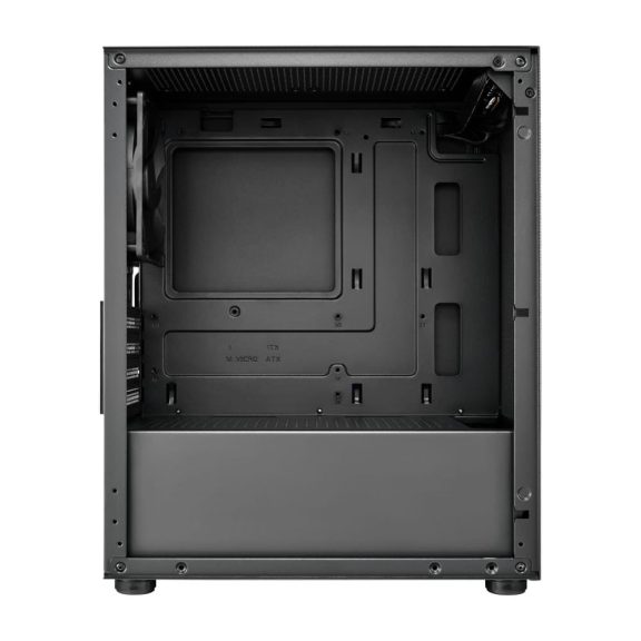 FSP S110 fekete mATX számítógépház mesh előlappal és USB3.0 porttal.  