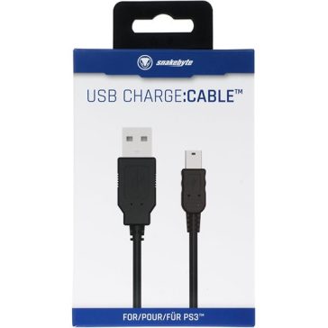   Snakebyte PS4 USB Charge Cable - 3m hosszú fonott töltőkábel 