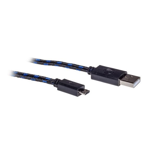 Snakebyte PS4 USB Charge Cable - 3m hosszú fonott töltőkábel 