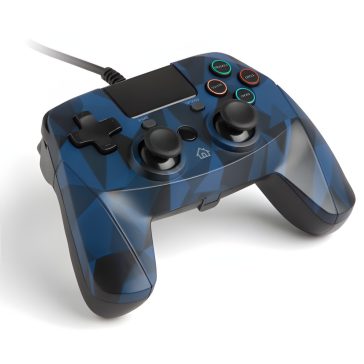   Snakebyte Game:Pad 4 S vezetékes kontroller, PS4, kék terepmintás