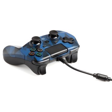   Snakebyte Game:Pad 4 S vezetékes kontroller, PS4, kék terepmintás