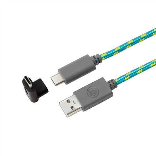 Snakebyte Nintendo Switch Lite USB Charge Cable töltőkábel 2.5 m, 90°os adapterrel