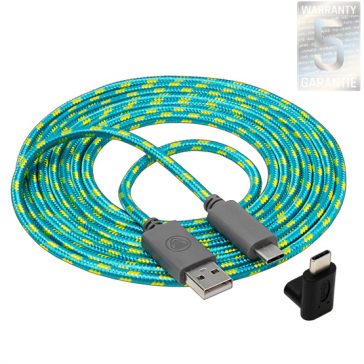   Snakebyte Nintendo Switch Lite USB Charge Cable töltőkábel 2.5 m, 90°os adapterrel