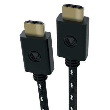 Snakebyte HDMI kábel 3m, fonott fekete-fehér, PS5 stílusban
