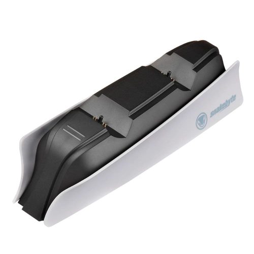 Snakebyte Twin Charge 5 töltőállomás, PlayStation 5 DualSense vezérlőkhöz, fehér