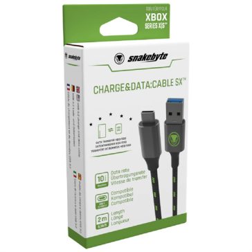   Snakebyte Xbox Series X USB Charge and Data Cable SX - 2m hosszú töltő- és adatkábel