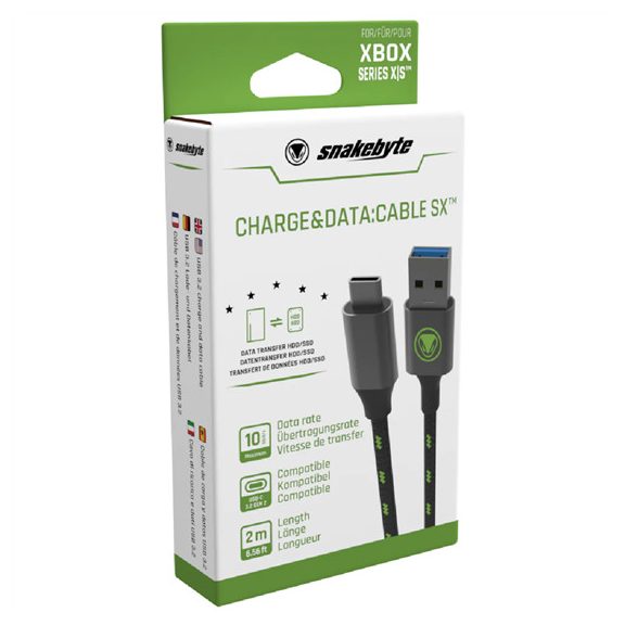 Snakebyte Xbox Series X USB Charge and Data Cable SX - 2m hosszú töltő- és adatkábel