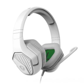 Snakebyte Headset Base X fehér Xbox fejhallgató 50 mm-es hangszóróval és szövet fülpárnával.
