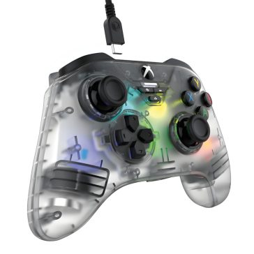   Snakebyte Xbox Series X GamePad RGB X vezetékes kontroller, átlátszó