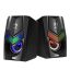 Marvo Havoc 10 RGB gamer hangszóró, 2×3 W sztereó hangzással, USB és 3.5 mm csatlakozással, fekete színben.
