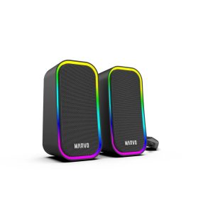 Marvo Havoc 20 fekete vezetékes RGB hangszóró asztali használathoz
