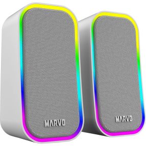   Marvo Havoc20 vezetékes hangszóró, RGB világítás, szürke - SG-285 GY