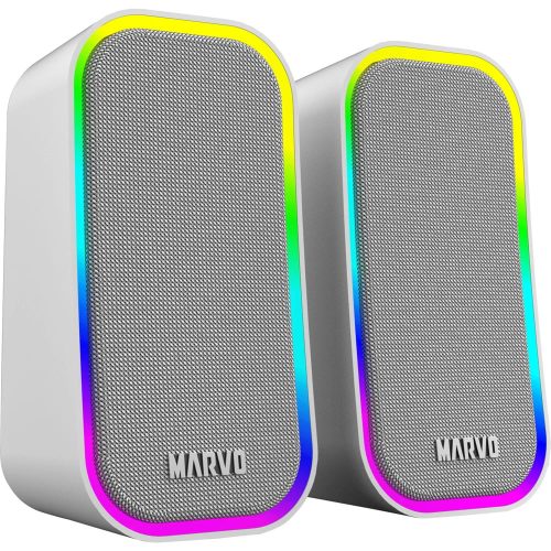 Marvo Havoc20 vezetékes hangszóró, RGB világítás, szürke - SG-285 GY
