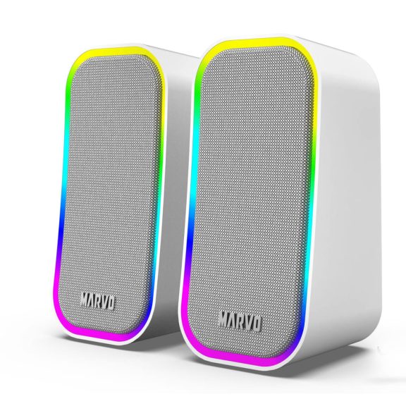 Marvo Havoc20 vezetékes hangszóró, RGB világítás, szürke - SG-285 GY