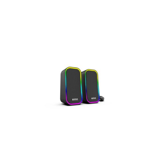 Marvo Havoc20 vezetékes hangszóró, RGB világítás, fekete - SG-285