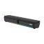 Marvo Etna 40 fekete RGB soundbar, kettős 5 W hangszóróval és USB + 3.5 mm csatlakozással.