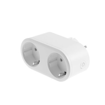 Denver SHP-200MK2 2 az 1-ben okoskonnektor Wi-Fi-vel, energiafigyeléssel, Tuya kompatibilitással