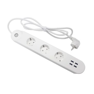 Denver SHP-300U okos Wi-Fi elosztó 3 aljzattal és 4 USB porttal