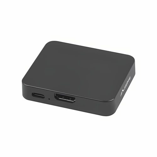 Lanberg 4K HDMI video splitter fekete színben, USB-C tápos, 1 bemenet 2 kimenet