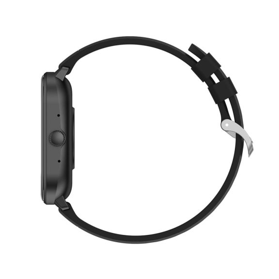Denver SWC-187B fekete Bluetooth okosóra 2.04 hüvelykes AMOLED kijelzővel és egészségfigyelő funkciókkal