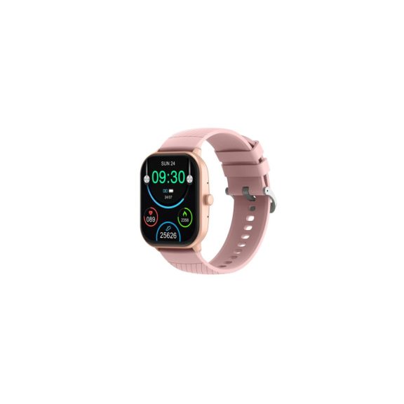 Denver SWC-187RO rózsaszín Bluetooth okosóra 2.04 hüvelykes AMOLED kijelzővel és egészségfigyelő funkciókkal
